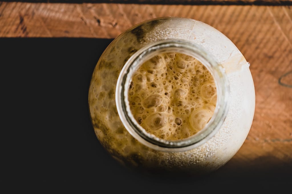 Herstellung von Sauerteig 1 Sauerteig